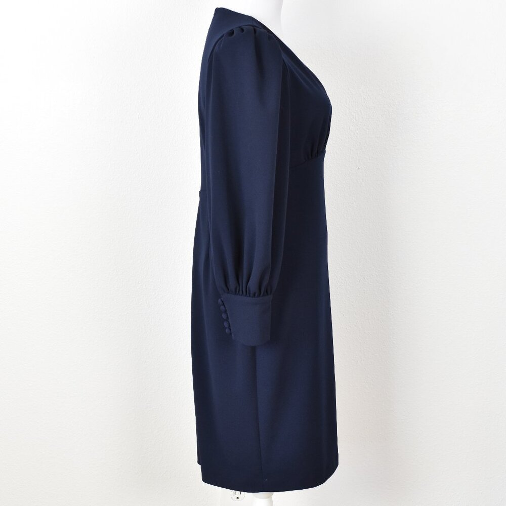 Calvin Klein Long Sleeve Sheath Dress Navy - 6 - Picture 8 of 10